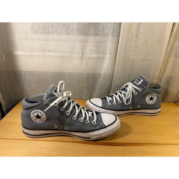 Converse Chuck Taylor All Star Gray Mid Top Sneakers Women’s 9 - Picture 1 of 7